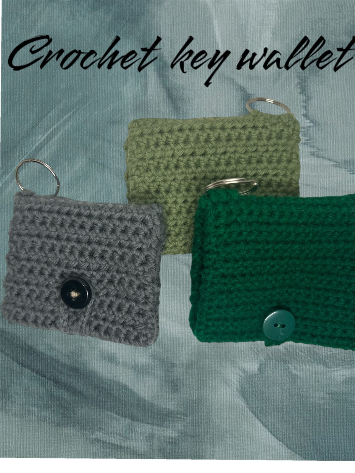 CROCHET KEY WALLET