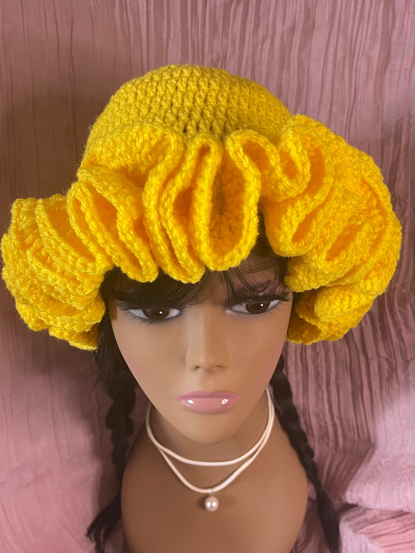 Crochet Ruffle Hat