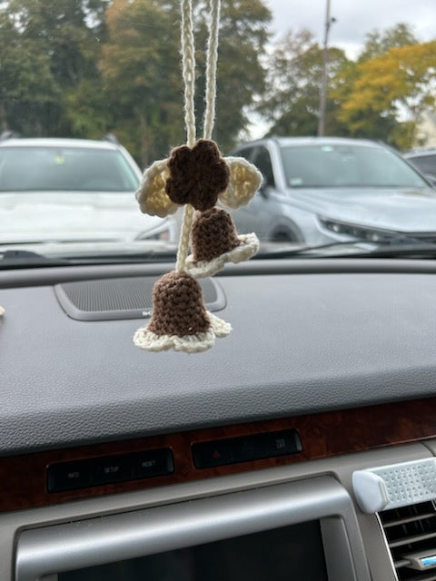 CUTE CROCHET CAR ORNAMENT