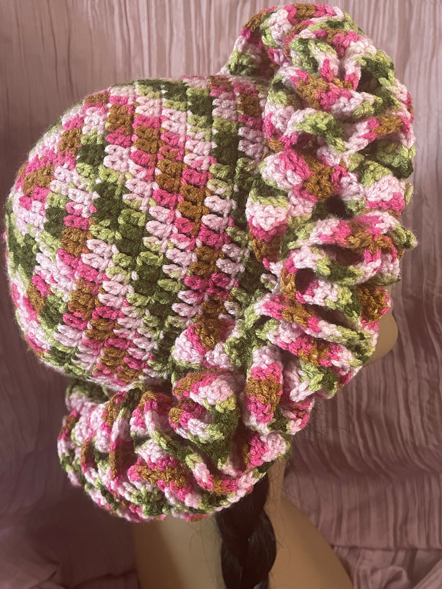 Crochet Ruffle Hat