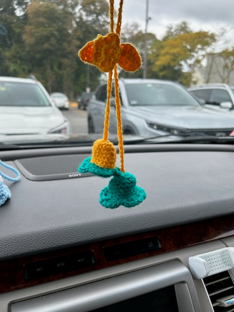 CROCHET CAR ORNAMENT