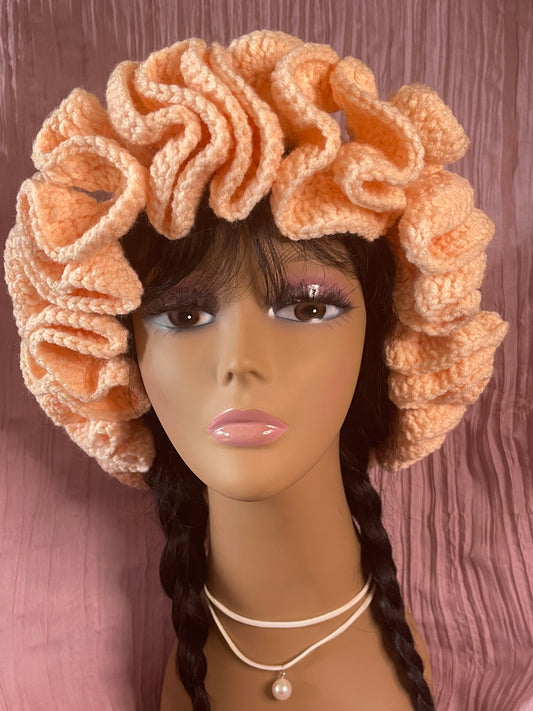 Crochet Ruffle Hat