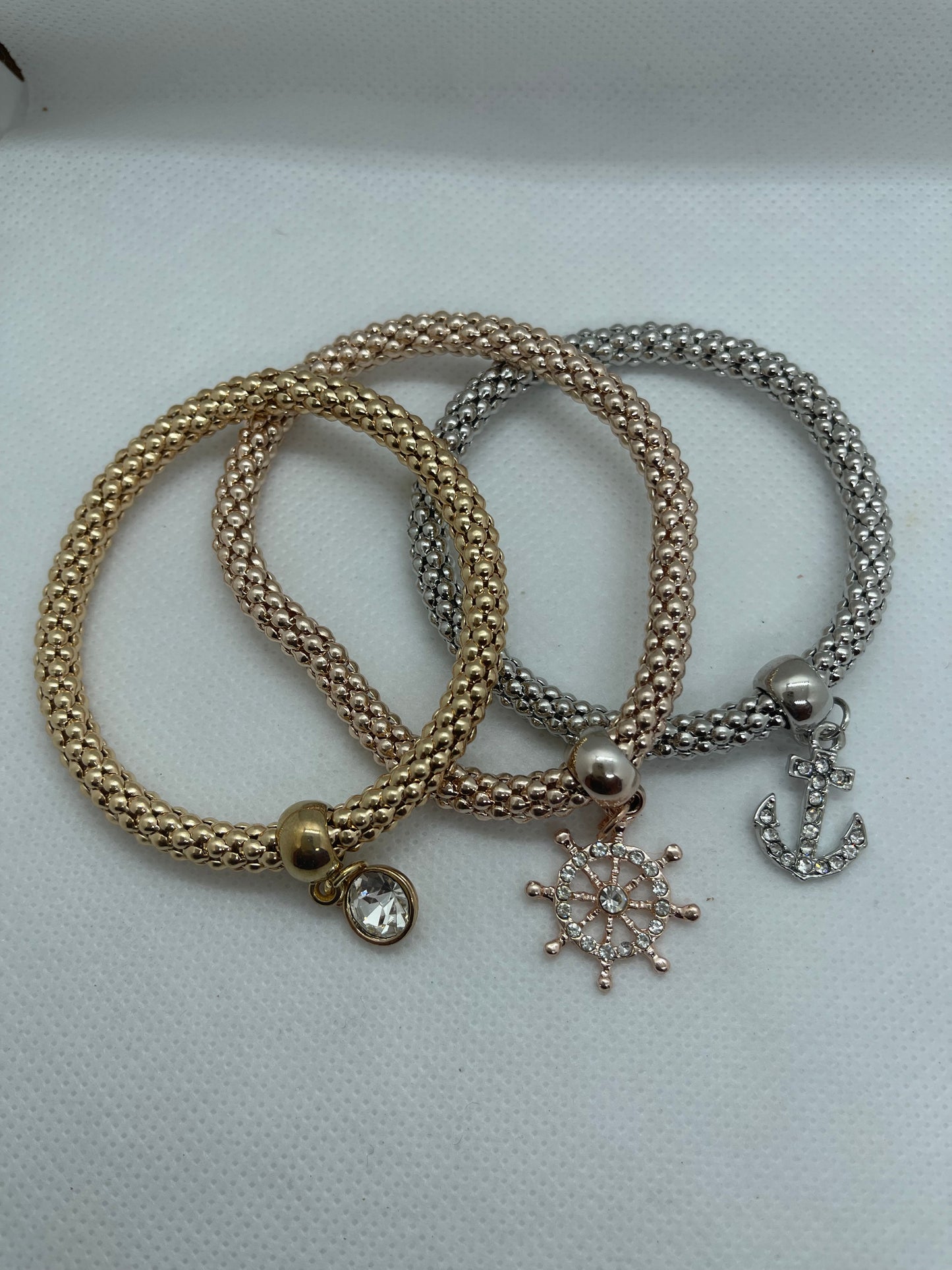 3 Tone Bracelet set