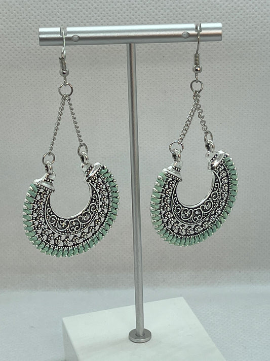 Native Green Earrings