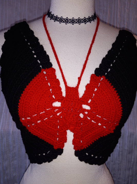 crochet Butterfly Top