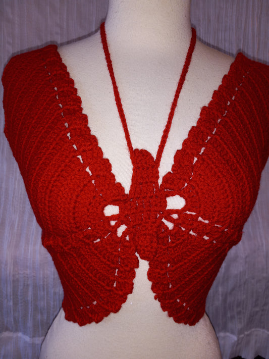 Crochet Butterfly Top